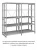 Стеллаж для одежды ТСУ 2/4 (2500х1060х600) У Стеллаж для одежды ТСУ 2/4 (2500х1060х600) У