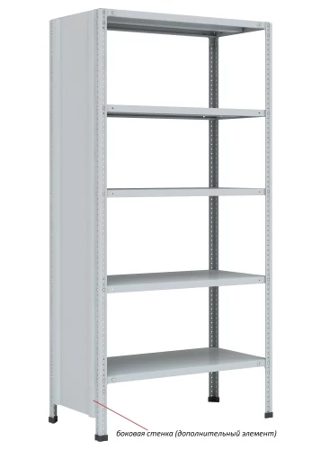 Стеллаж металлический Титан МС-750 2300x1000x300/3